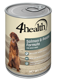 4health with Wholesome Grains Salmon & Potato Dinner Canned Dog Food, 13.2 oz.