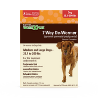 Sentry WormX Plus 7 Way DeWormer Dog Lrg 2CT