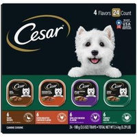 Cesar Turkey, Grilled Chicken, Oven Roasted Chicken & Duck 3.5oz 24ct Pack