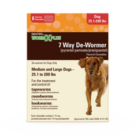 Sentry WormX Plus 7 Way DeWormer Dog Lrg 6CT