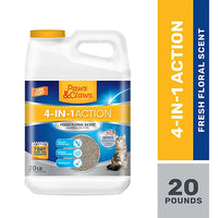 Paws & Claws 4-in-1 Action Fresh Floral Scented Clumping Clay Cat Litter
