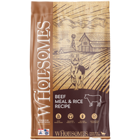 Wholesomes Beef Meal & Rice Recipe For Adult Dogs
