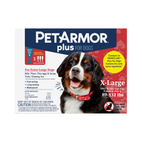 PetArmor Plus Flea & Tick Topical Dog 89-132LB 3CT