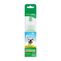 TropiClean Fresh Breath No Brushing Peanut Butter Flavor Clean Teeth Dental & Oral Care Gel for Dogs, 2oz