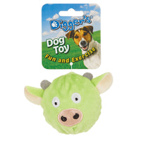 Boss Pet Latex Spike Ball W Plush Cover