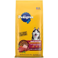 PEDIGREE High Protein Adult Dry Dog Food Beef and Lamb Flavor Dog Kibble