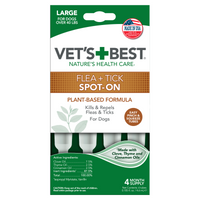 Vet's Best Flea and Tick Spot-On Large 4ct.