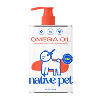 Native Pet Omega-3 Fish Oil & Alaskan Salmon Oil Skin & Coat Health Supplement for Dogs, 16 oz