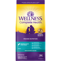Wellness Complete Health Dry Dog Food, Wholesome Grains, Natural, Whitefish & Sweet Potato Recipe, (26-Pound Bag)