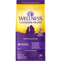 Wellness Complete Health Dry Dog Food, Wholesome Grains, Natural, Chicken & Oatmeal Recipe, (26-Pound Bag)