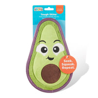 Outward Hound Tough Skinz Avocado Dog Toy Green Med