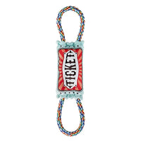 MuttNation Plush Ticket Tug Dog Toy