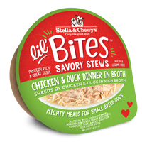 Stella & Chewy's Lil Bites Savory Stews Chicken & Duck Dinner in Broth for Dogs - 2.7 oz. Cup