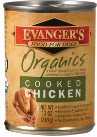 Evangers 100% Organic Cooked Chicken Canned Dog Food