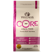 Wellness CORE Grain Free Natural Turkey, Turkey Meal, and Duck Dry Cat Food