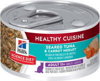 Hill's Science Diet Healthy Senior Cuisine Adult 11+ Seared Tuna & Carrot Medley Canned Cat Food