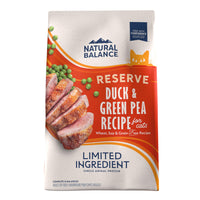 Natural Balance® Limited Ingredient Reserve Grain Free Duck & Green Pea Recipe Cat Dry 