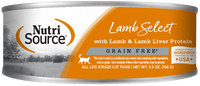 NutriSource Grain Free Lamb & Lamb Liver Select Canned Cat Food