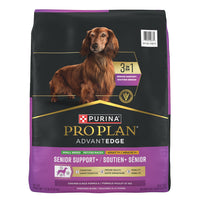 Purina Pro Plan AdvantEDGE Senior Support Plus Small Breed Shredded Blend Chicken and Rice Formula Dry Dog Food, 12lb