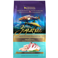 Zignature Whitefish Formula Dry Dog Food, 4lb