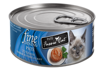 Fussie Cat Fine Dining Pate Tuna with Shrimp Entree Wet Cat Food, 2.82oz