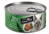 Fussie Cat Fine Dining Pate Oceanfish with Salmon Entree Wet Cat Food, 2.82oz