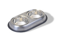 Van Ness Small Stainless Steel Double Dish Dog Bowl