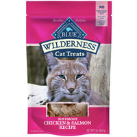 Blue Buffalo Wilderness Grain Free Soft-Moist Cat Treats, Chicken & Salmon 2 oz. Bag