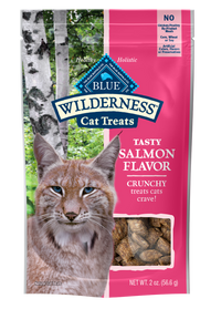 Blue Buffalo Wilderness Crunchy Cat Treats, Salmon 2 oz. Bag