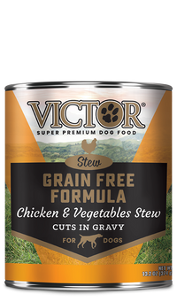VICTOR Grain Free Formula with Chicken and Vegetables Stew Cuts in Gravy for Dogs